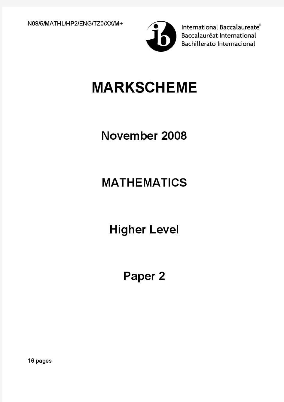 Nov08 HL paper 2 MS