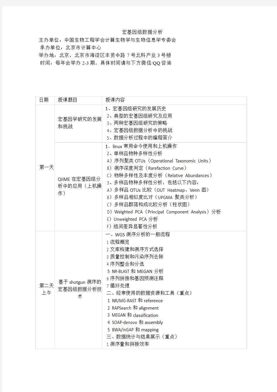 宏基因组数据分析