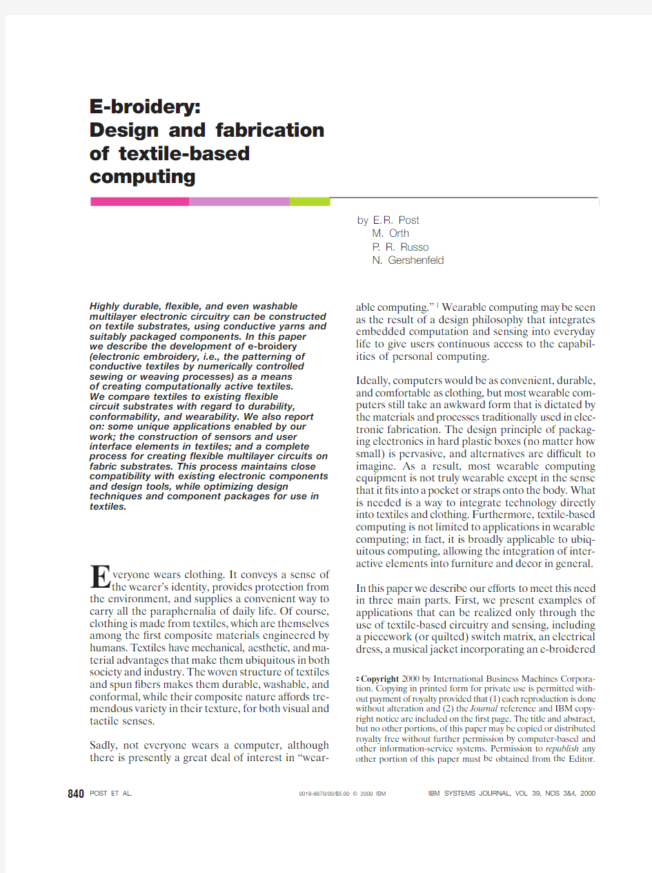 E-broidery_ Design and fabrication of textile-based computing