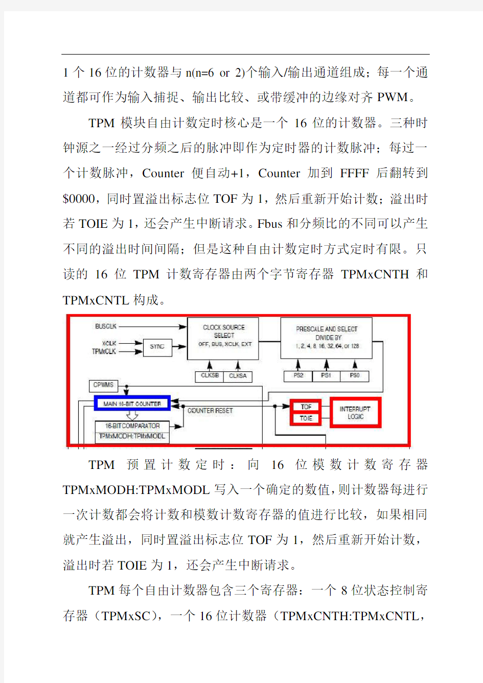 Freescale单片机原理与设计(TPM模块应用编程)