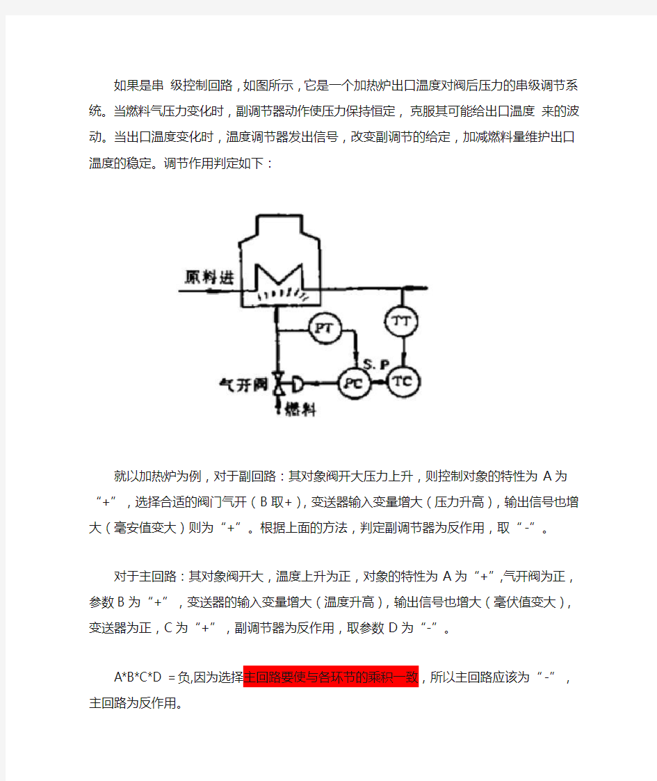 判断控制器正反作用