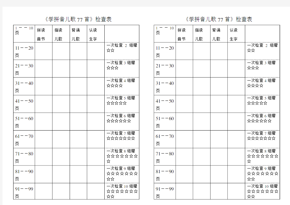 《学拼音儿歌77首》语文课本