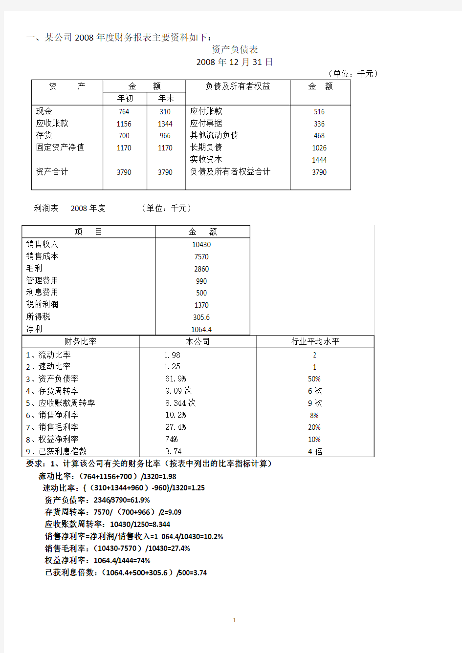 财务报表分析(1)