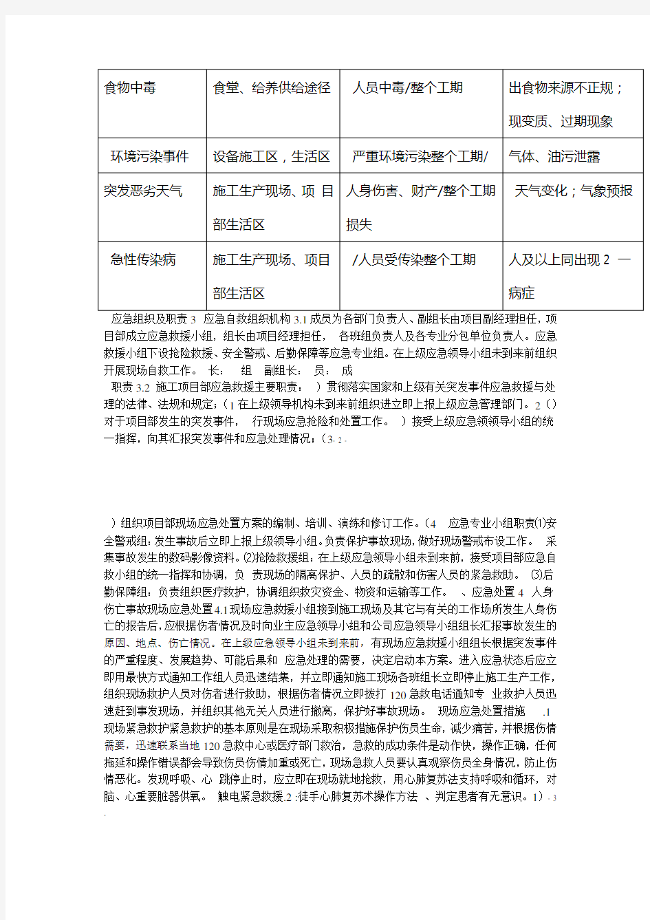 现场应急处置方案通用版