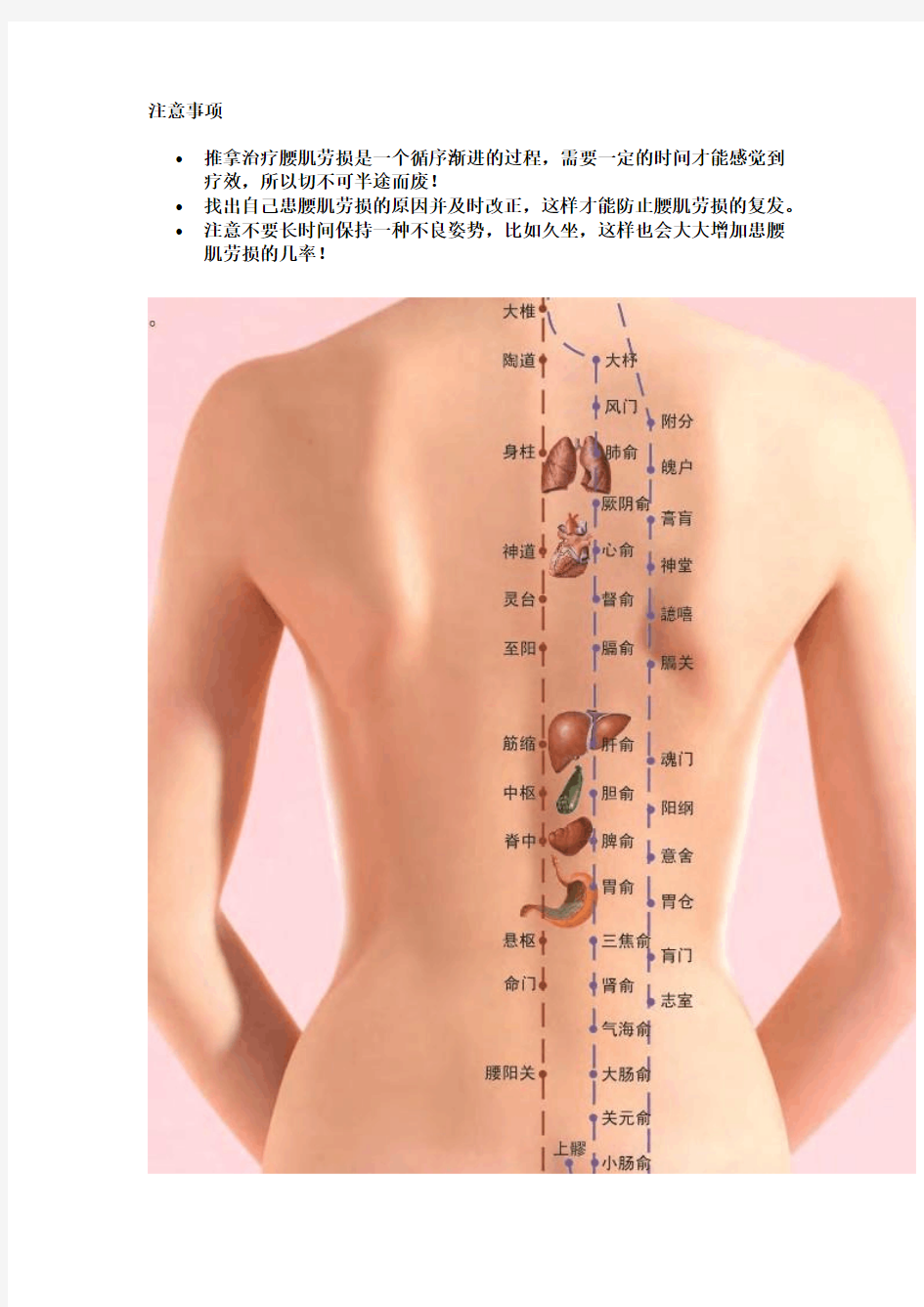 腰肌劳损患者如何对腰部的穴位进行按摩