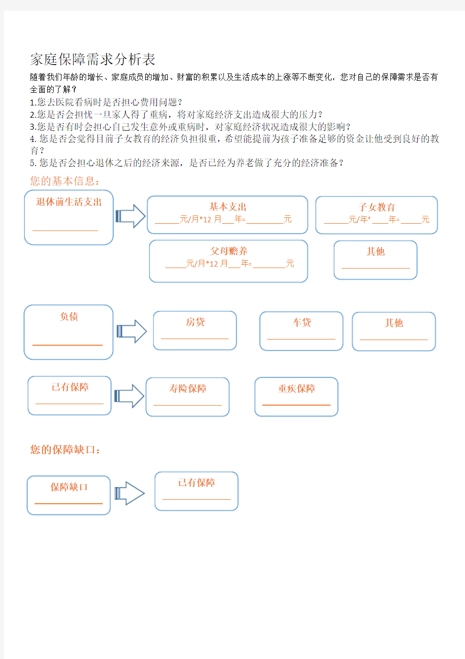 (完整版)家庭收入支出表