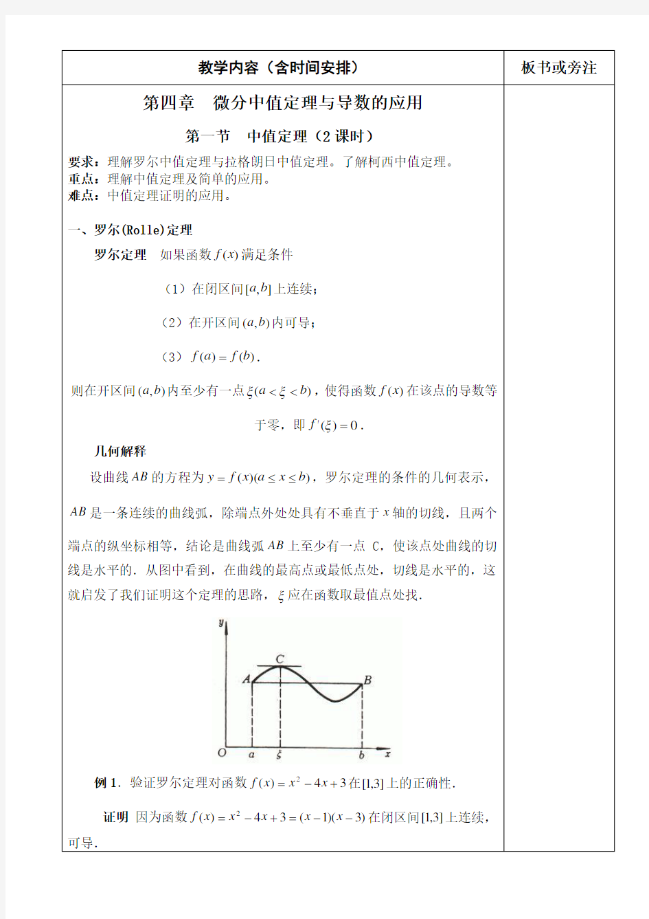 微分中值定理与导数的应用.doc