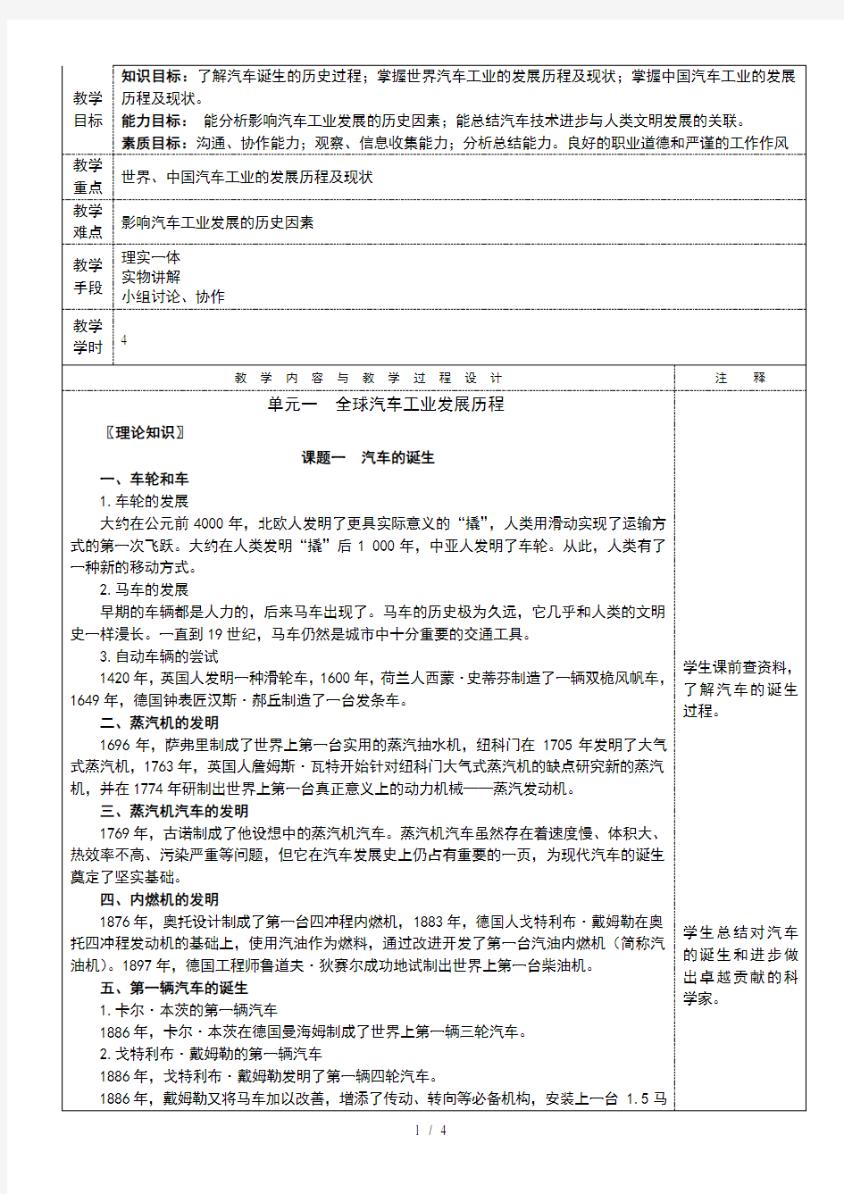 全球汽车工业发展历程