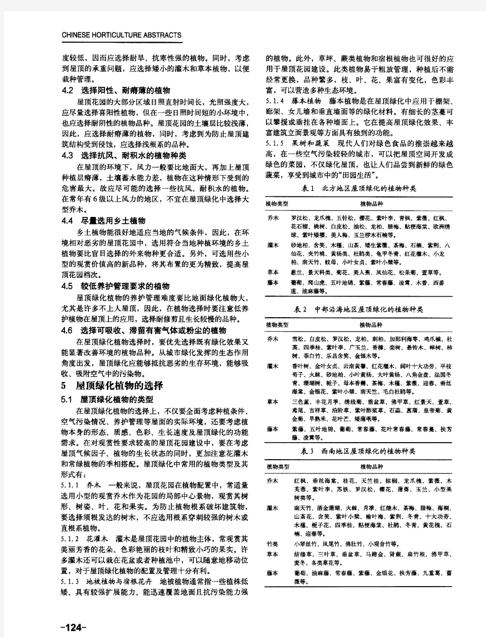 城市屋顶花园建设中的植物应用