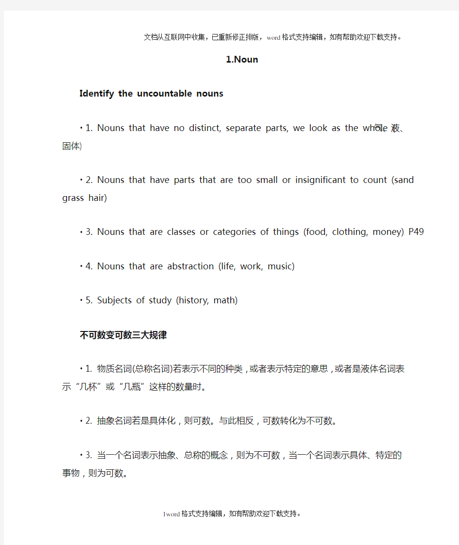 大学英语语法(英语专业必看)