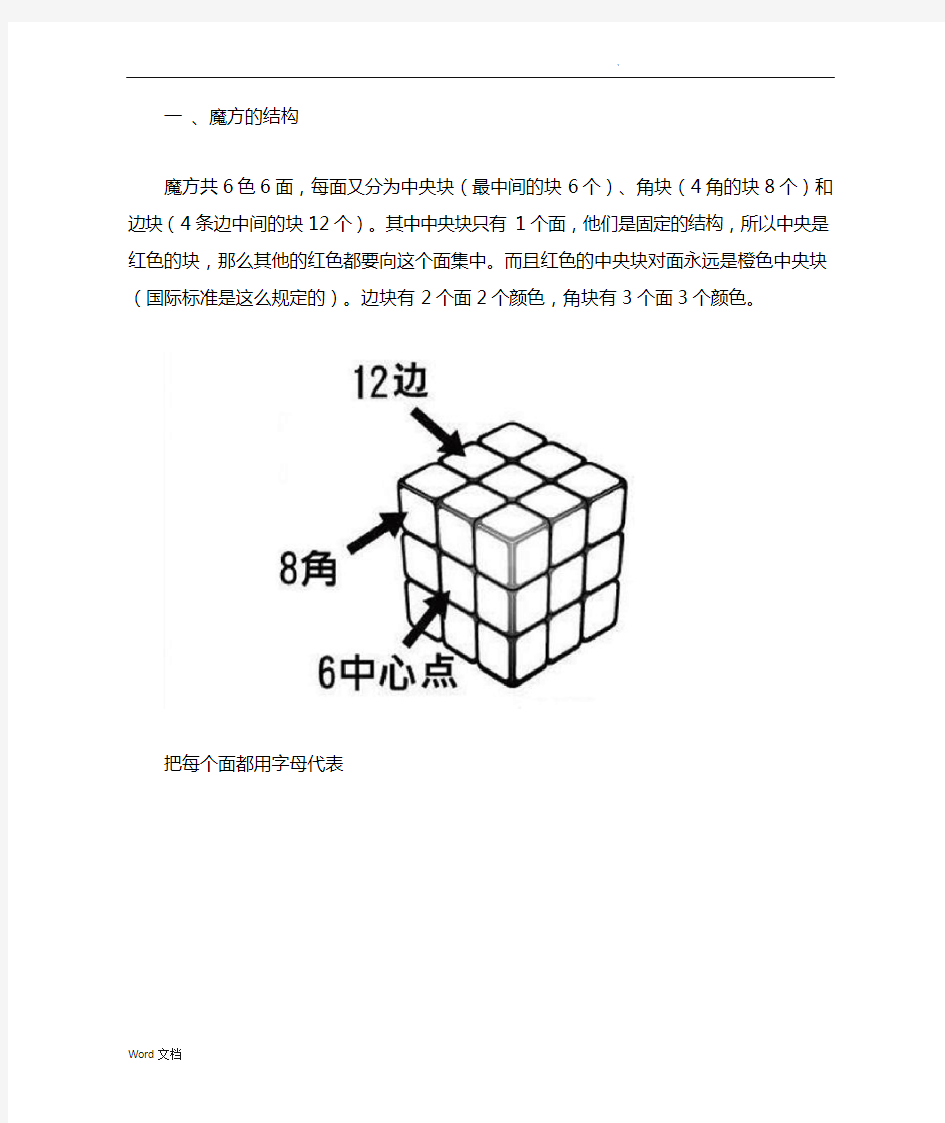 魔方教程一步一步图解