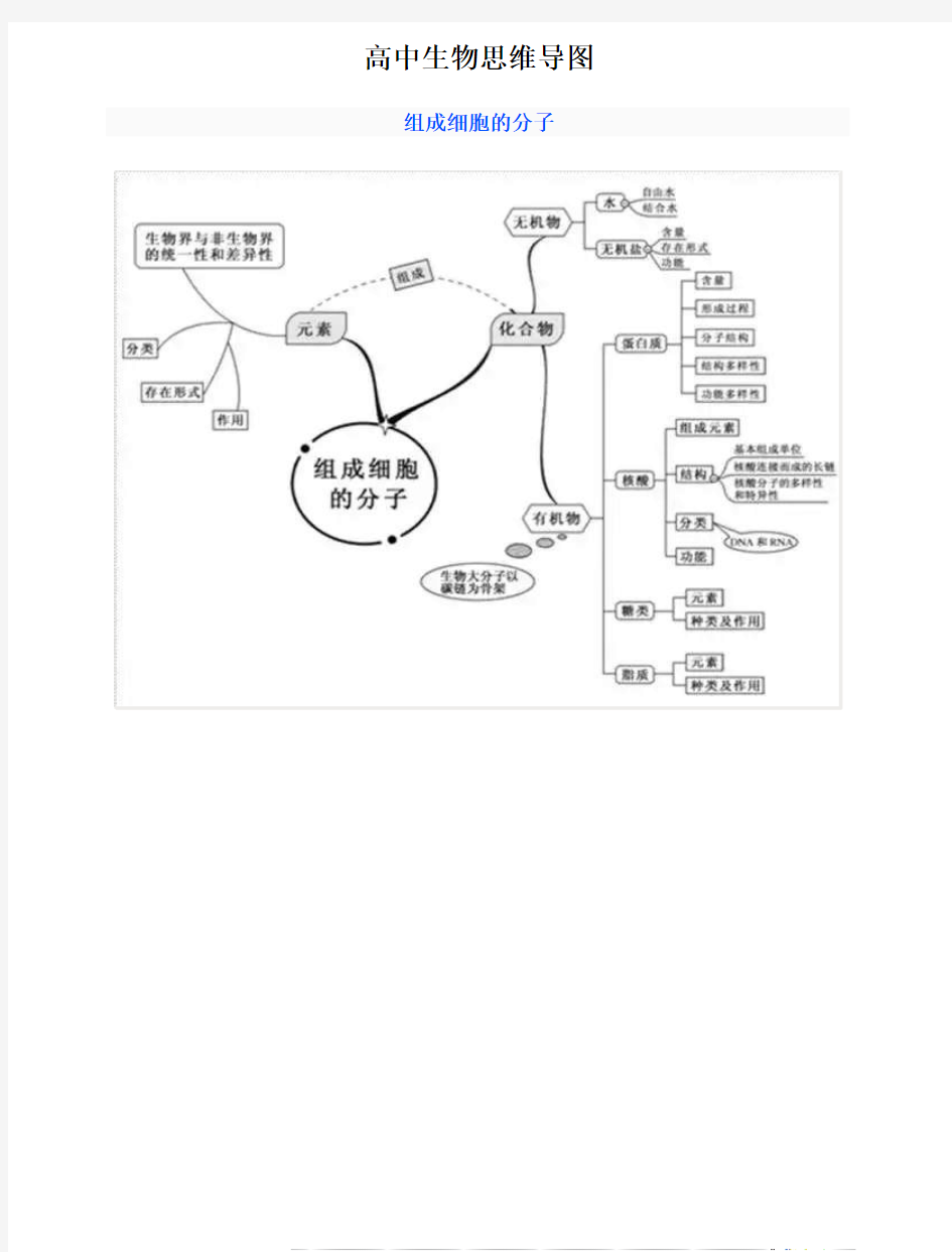 生物思维导图(终)