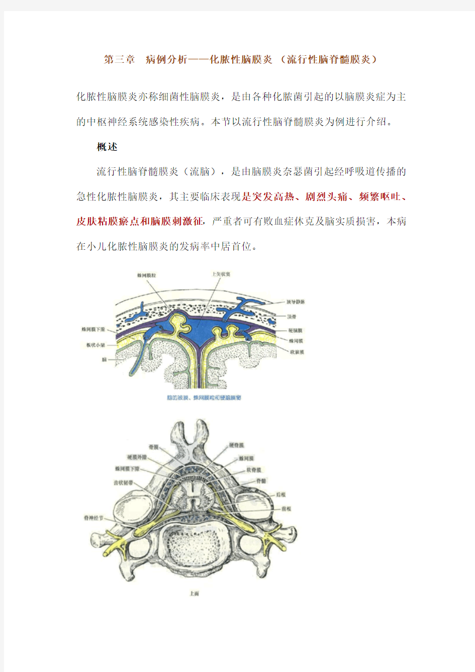 第三章_病例分析——化脓性脑膜炎_(流行性脑脊髓膜炎)_执业医师实践技能强化精讲课程讲义