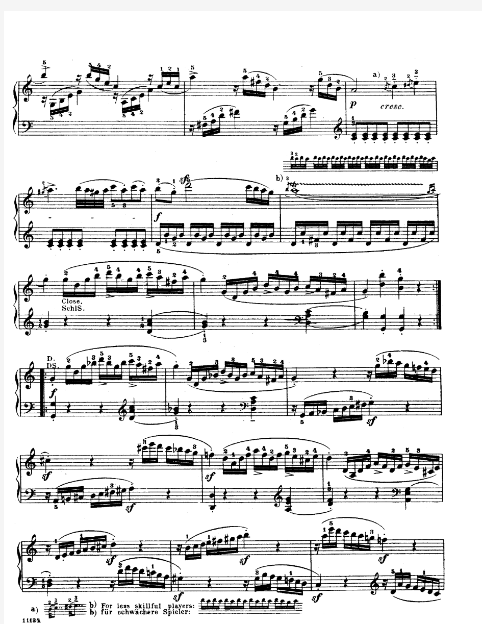 莫扎特第1号钢琴奏鸣曲