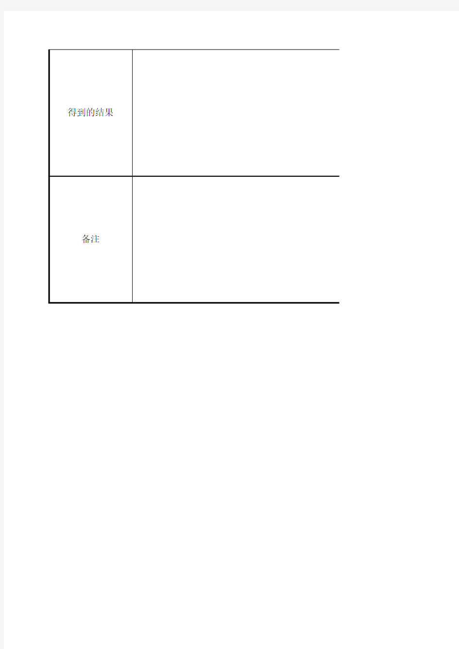 科学实验记录表模板