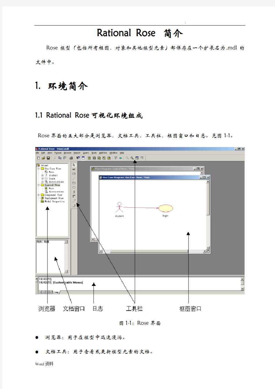 RationalRoseUML建模教程+使用详解