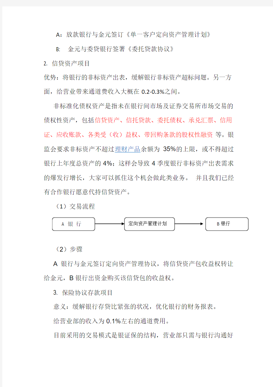 创新业务的几项种类的构架模式