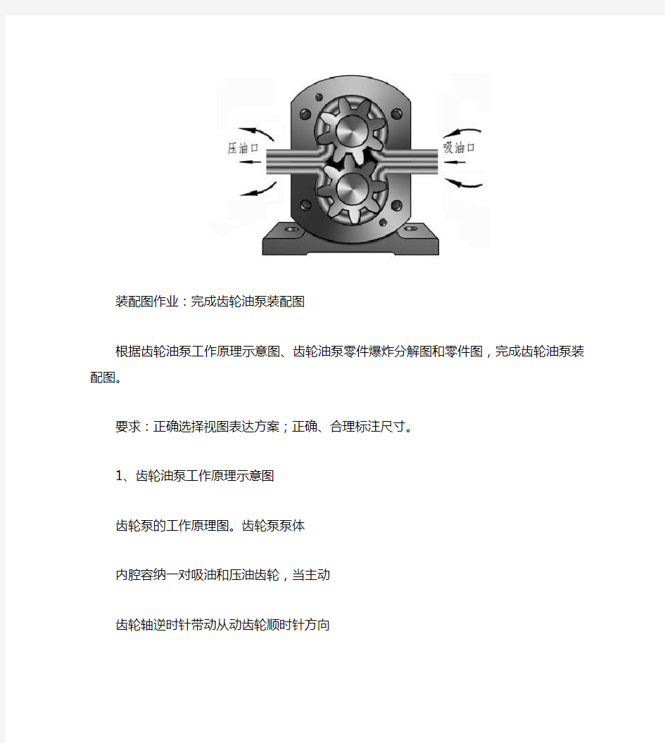 齿轮泵装配图.