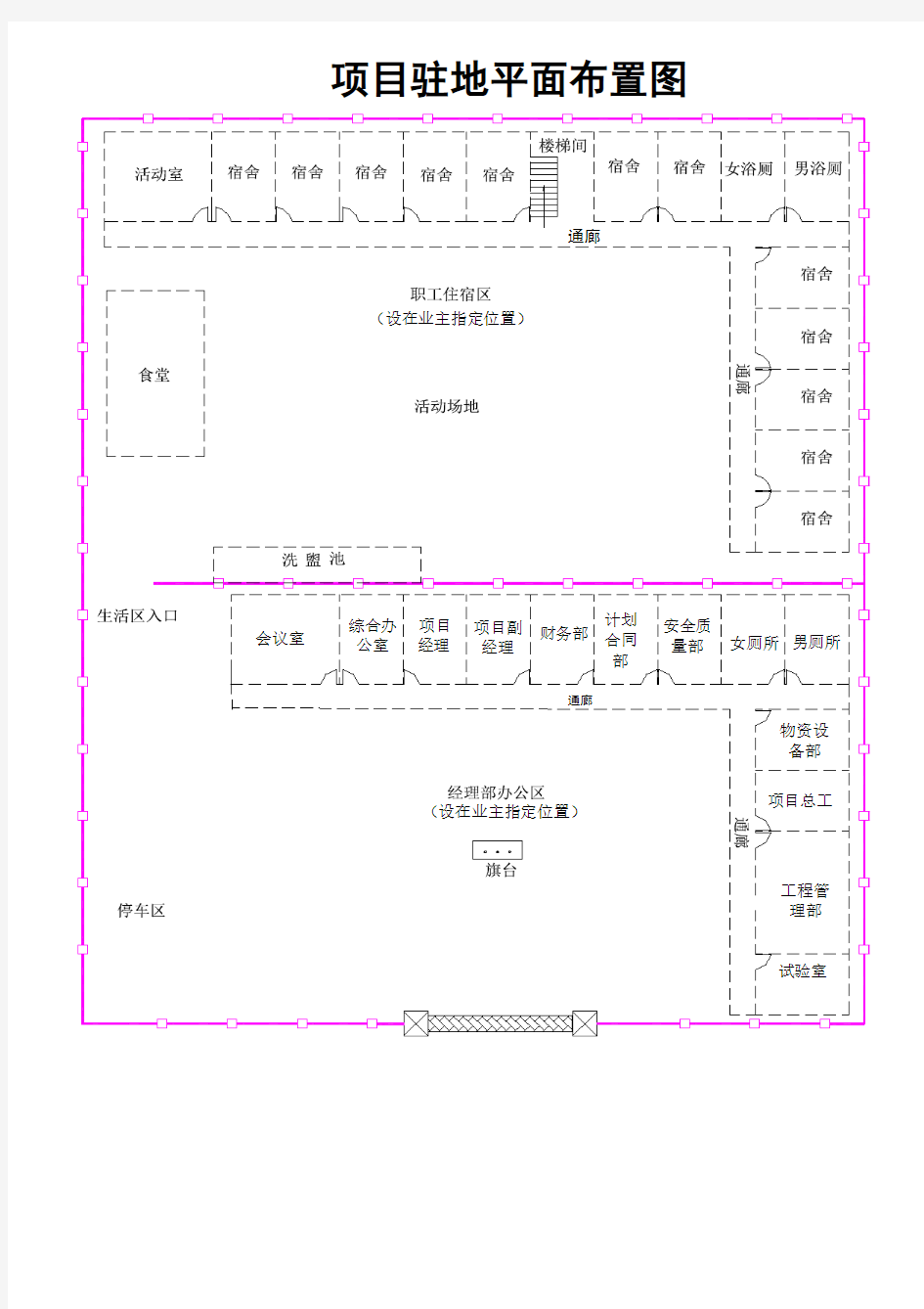 项目驻地平面布置图