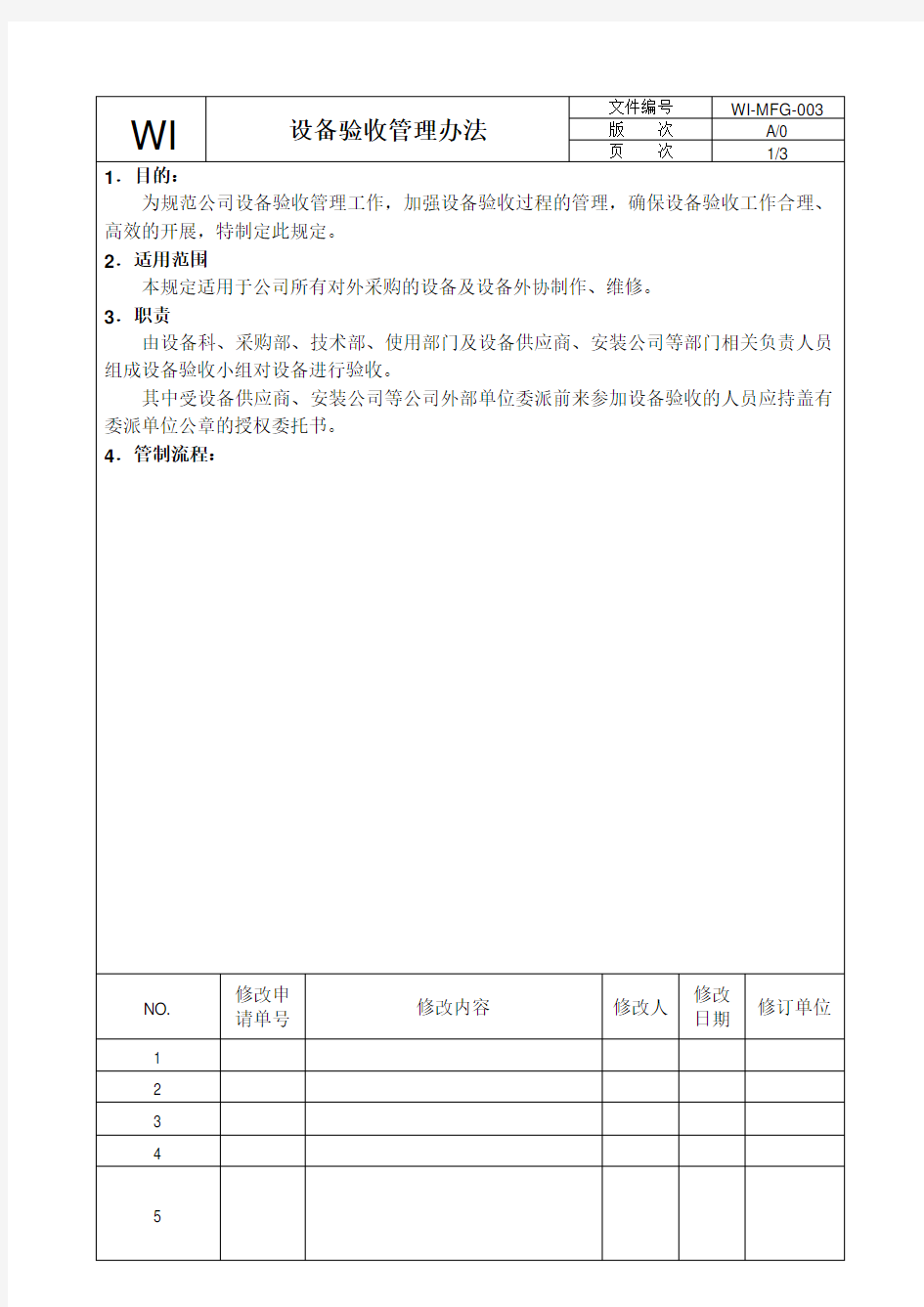 设备验收管理办法