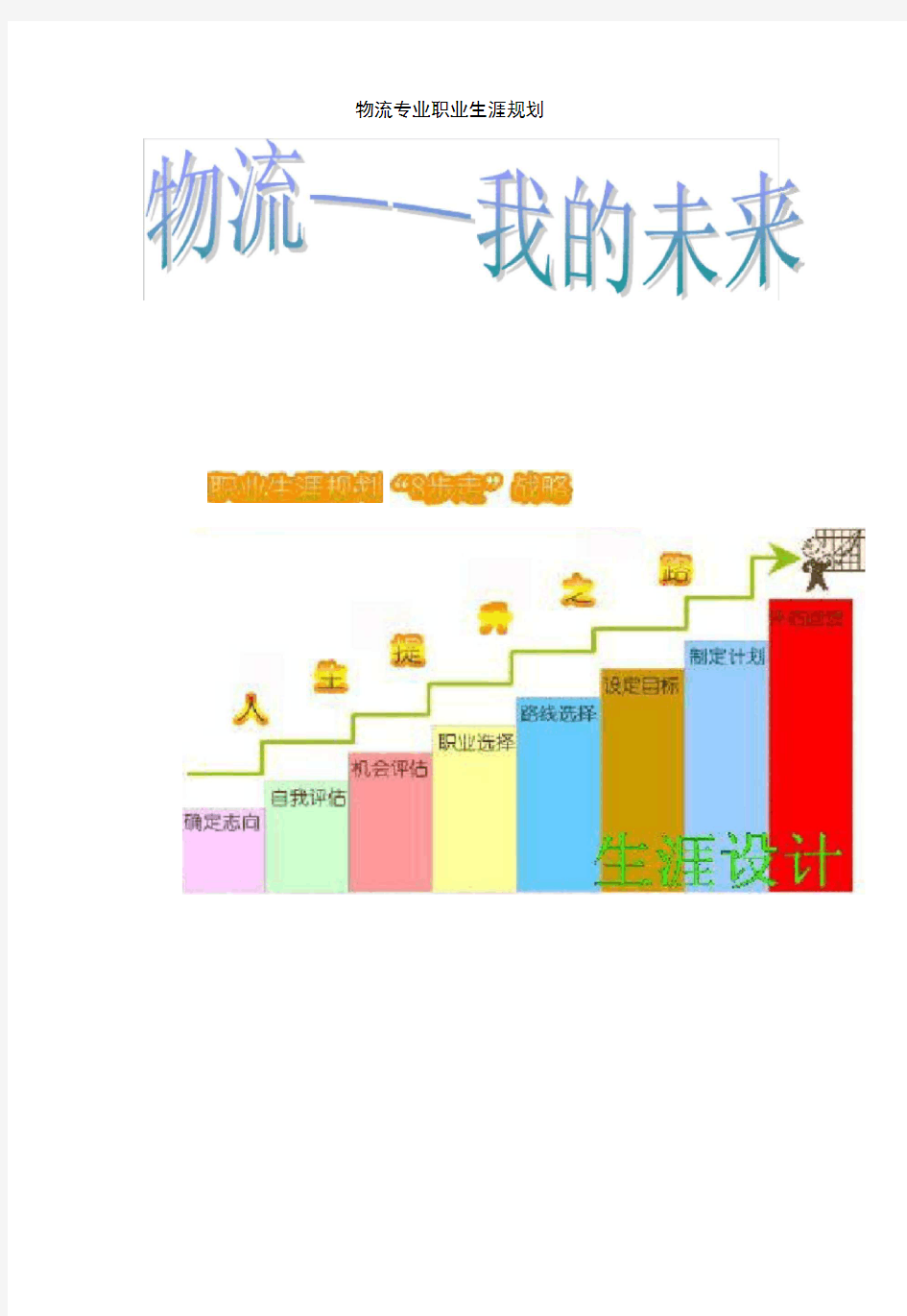 物流专业职业生涯规划