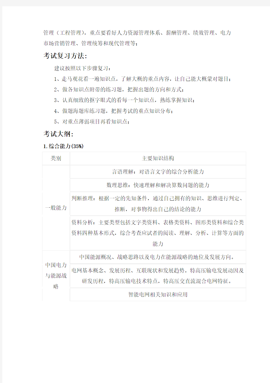 国家电网国天津市电力公司招聘考试笔试题内容试卷历年考试真题