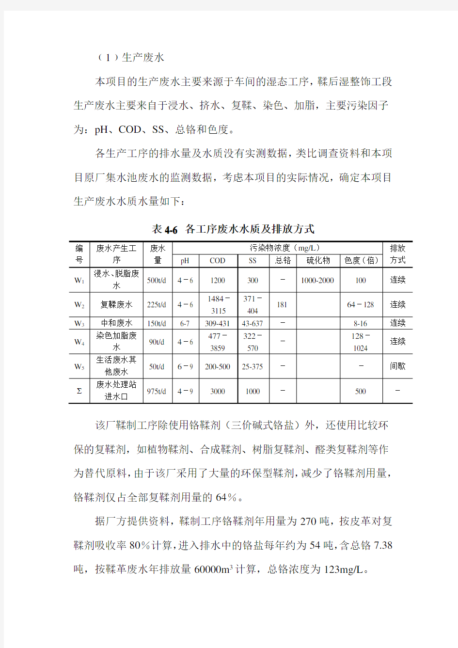 皮革厂废水处理方案