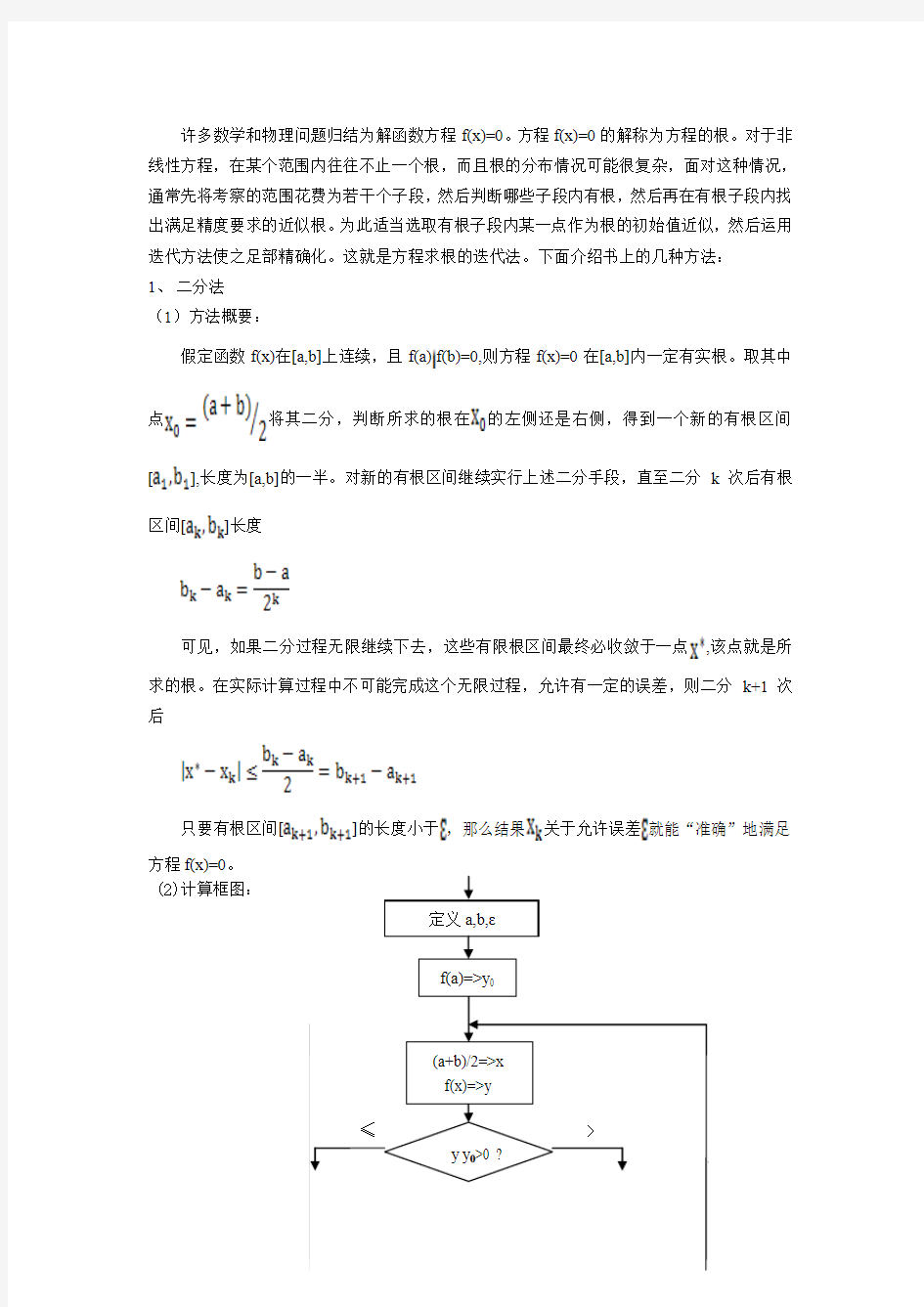 MATLAB  非线性方程(组)求根