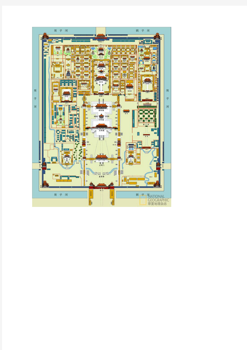 紫禁城平面图