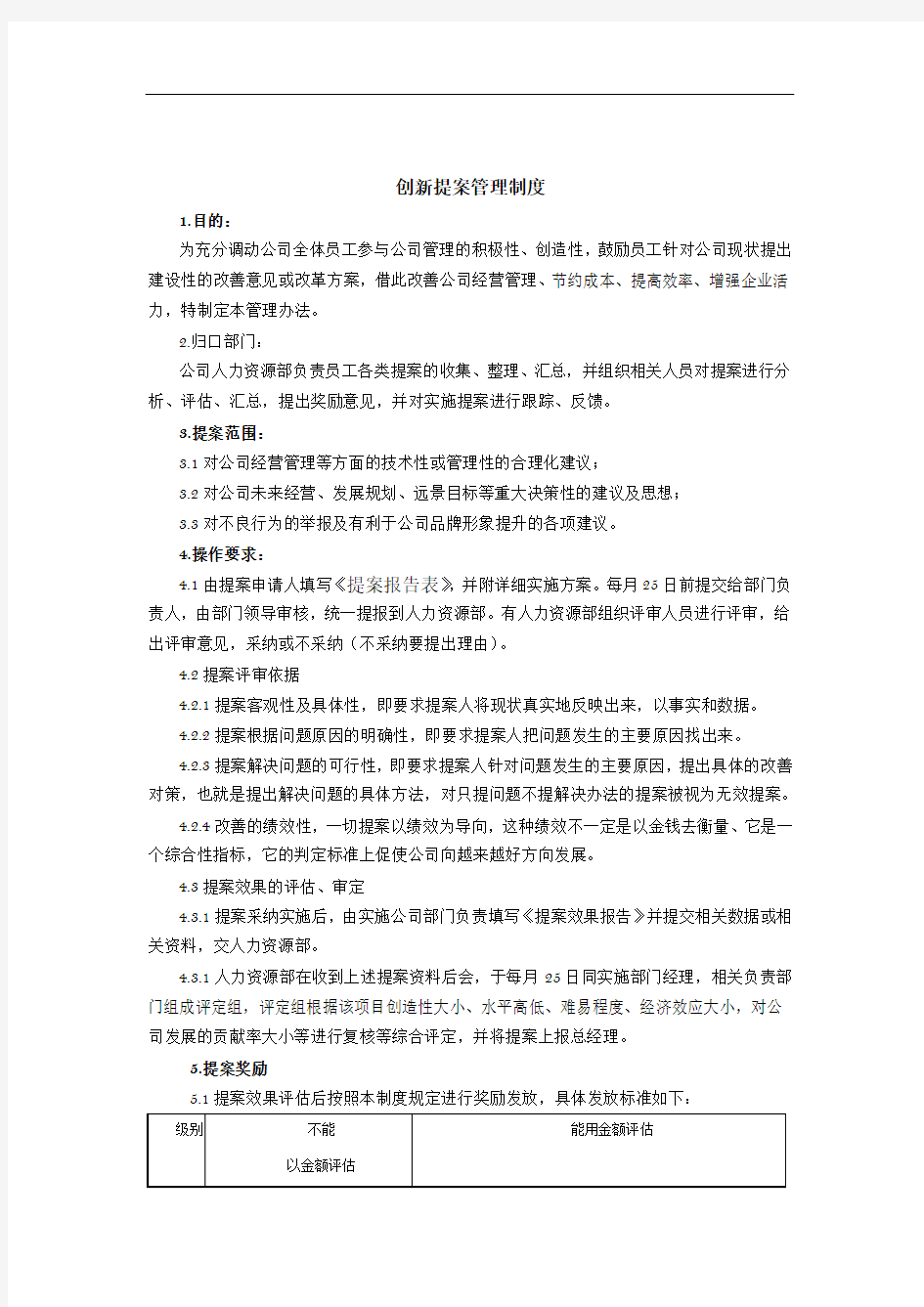 提案管理制度