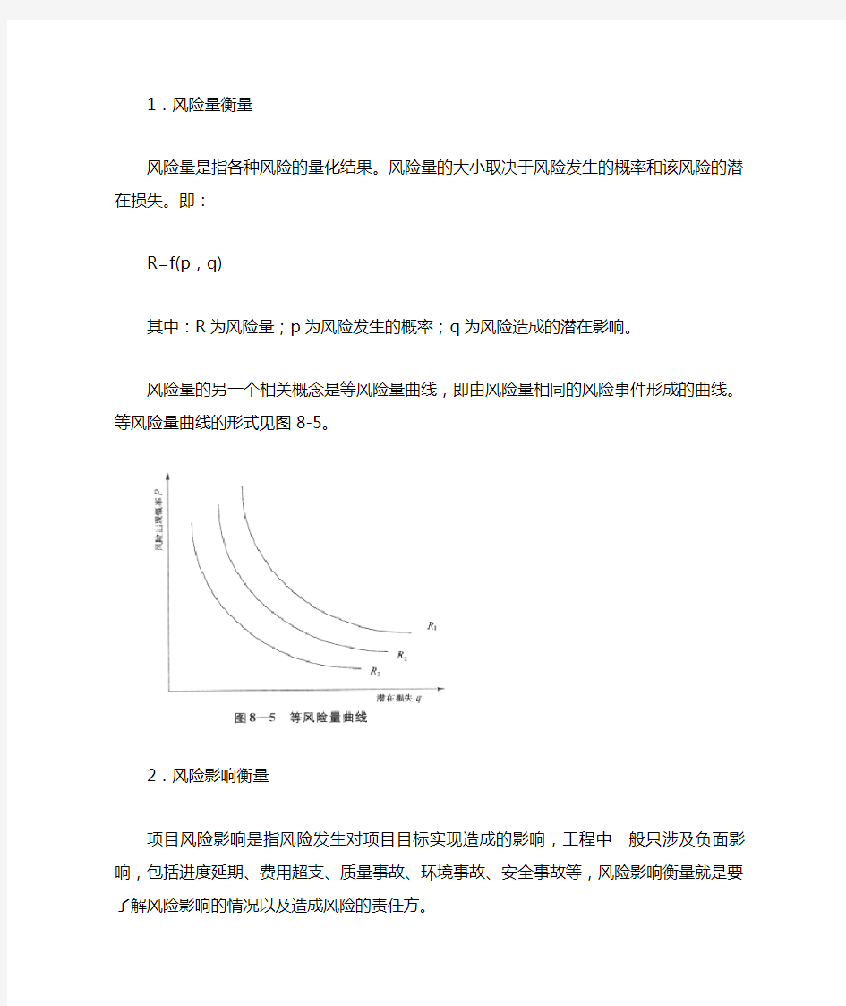 第二节  项目风险的识别与分析