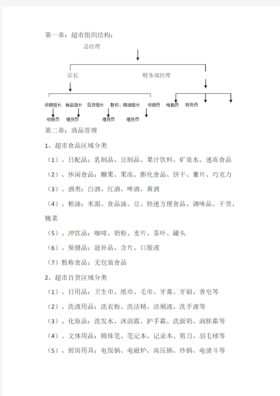 超市运营与管理方案(总6页)