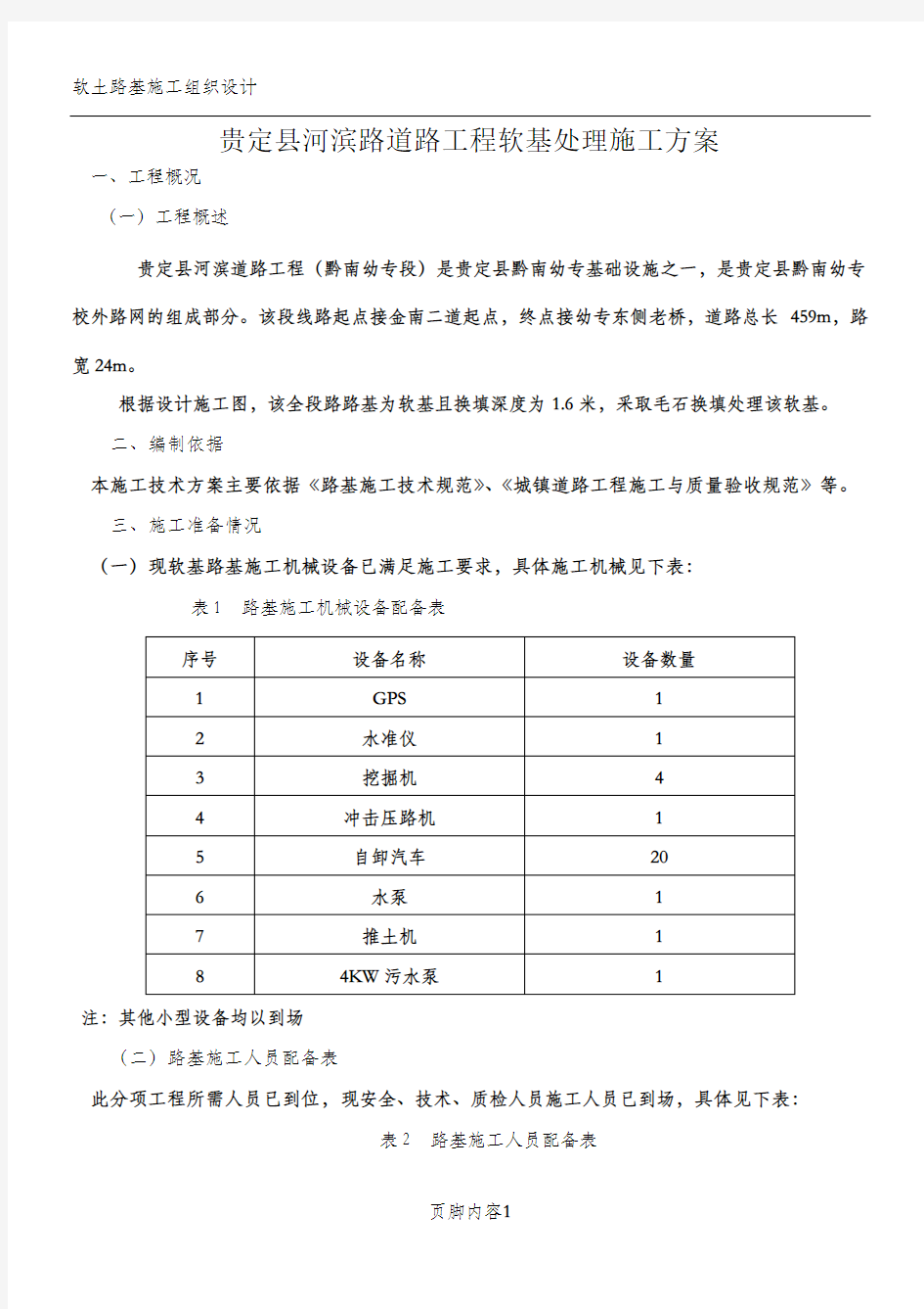 软土路基换填施工方案 (2)