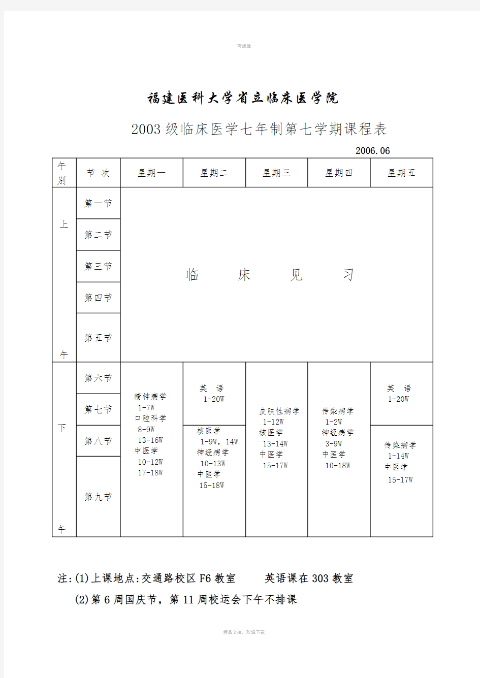 福建医科大学省立临床医学院