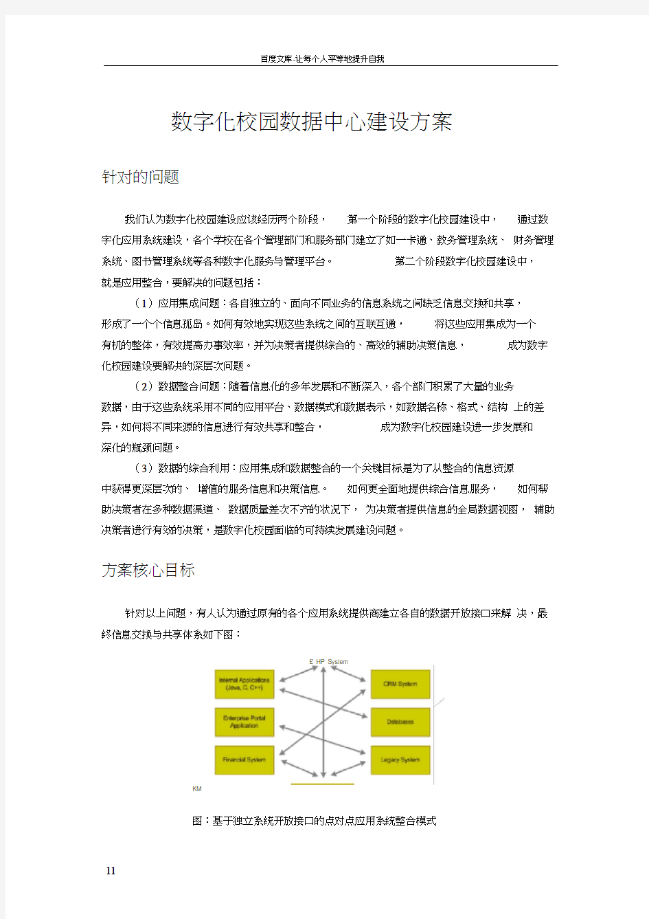 数字化之校园数据中心建设方案