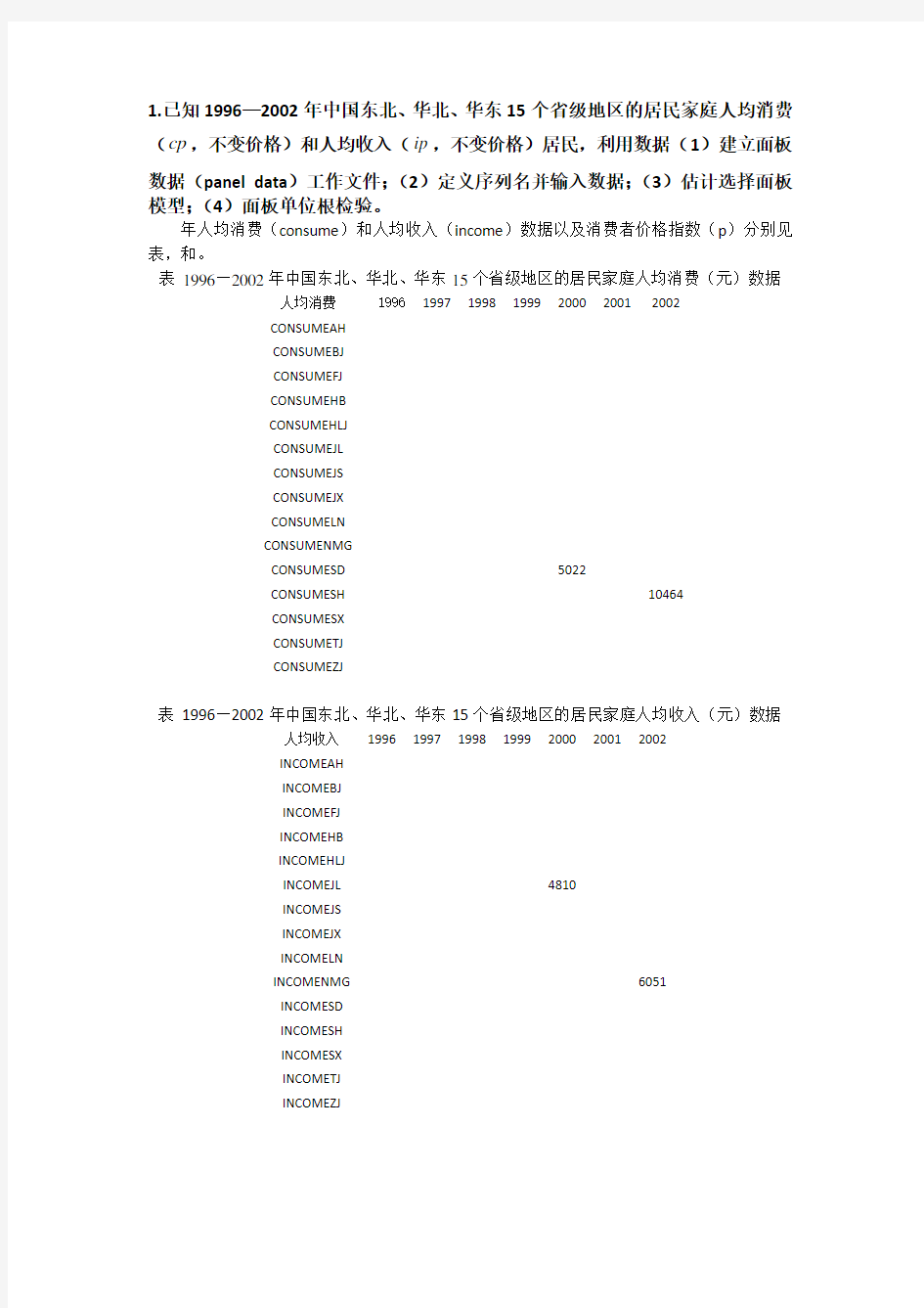 eviews面板数据实例分析(包会)