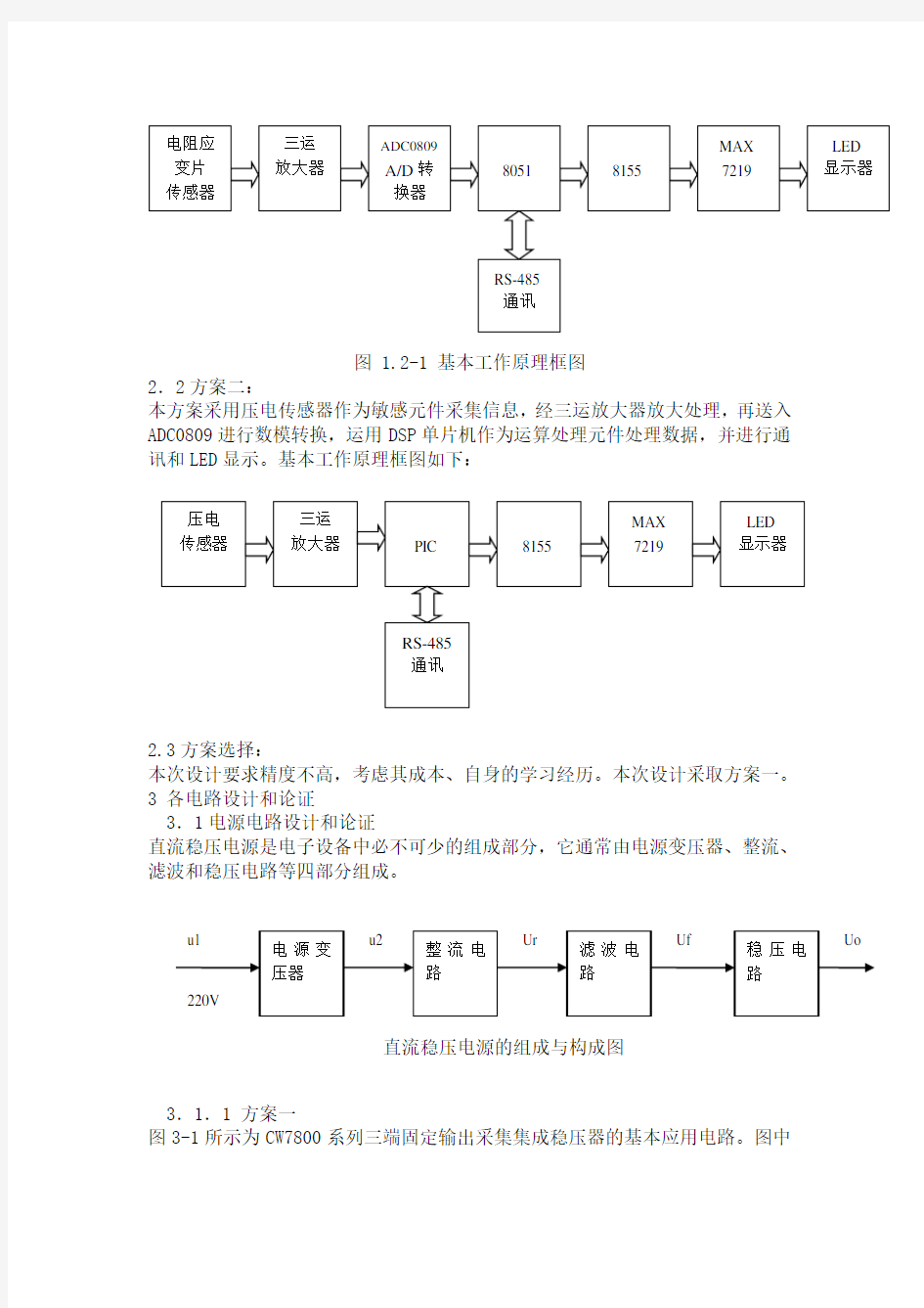 基于80C51单片机的数字压力传感器的设计