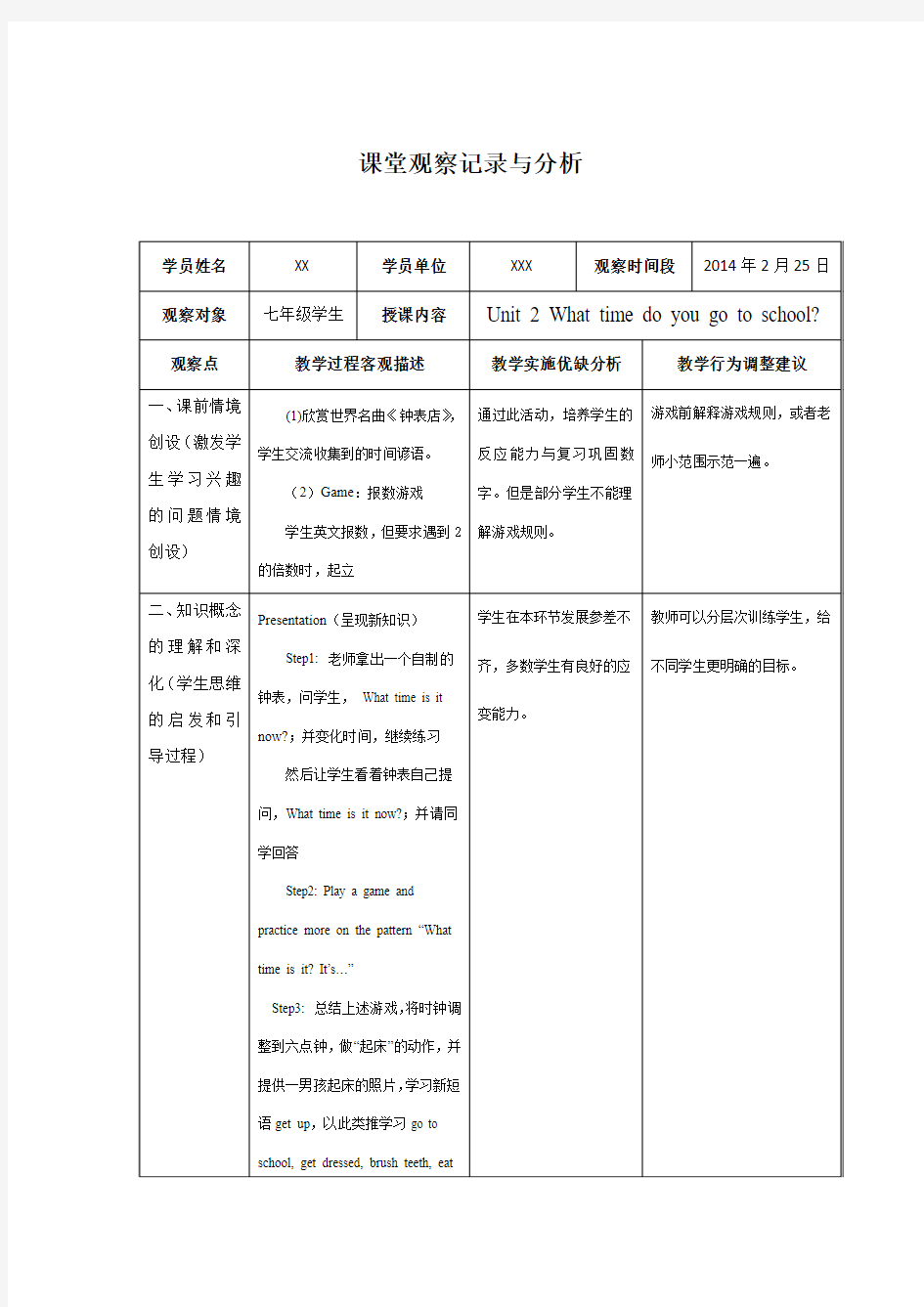 国培 校本研修作业