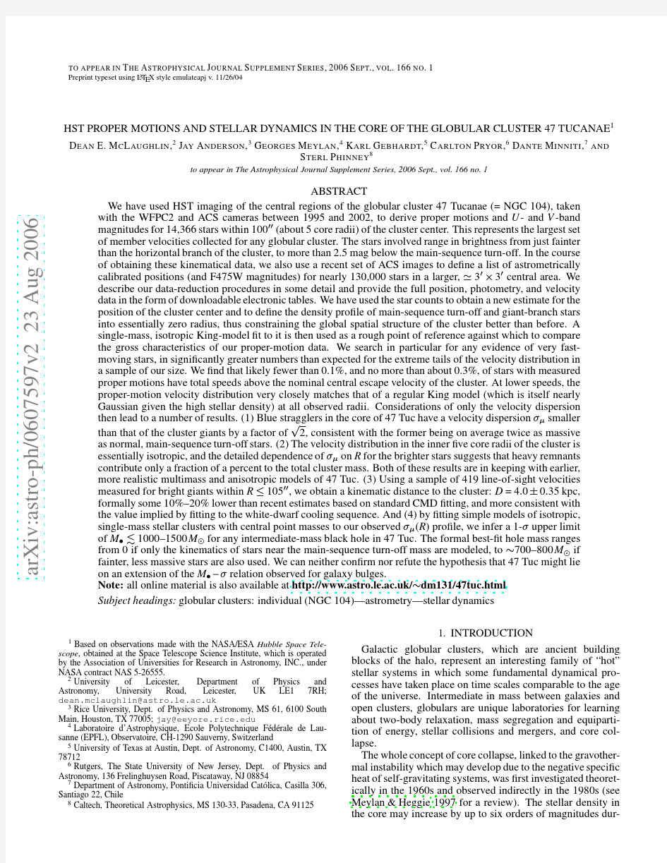 HST Proper Motions and Stellar Dynamics in the Core of the Globular Cluster 47 Tucanae