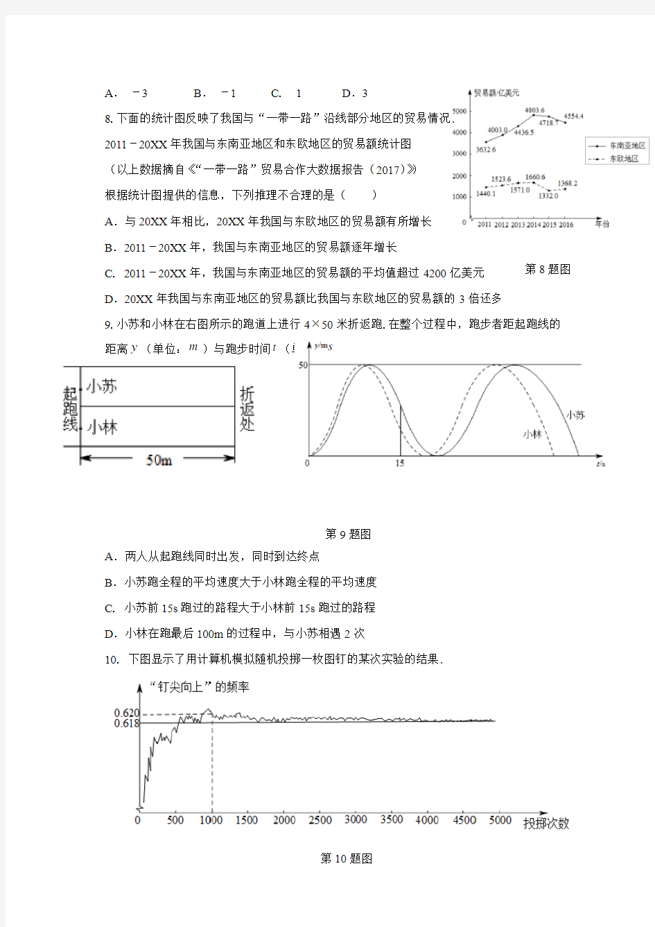 2017年北京市中考数学试卷含答案解析