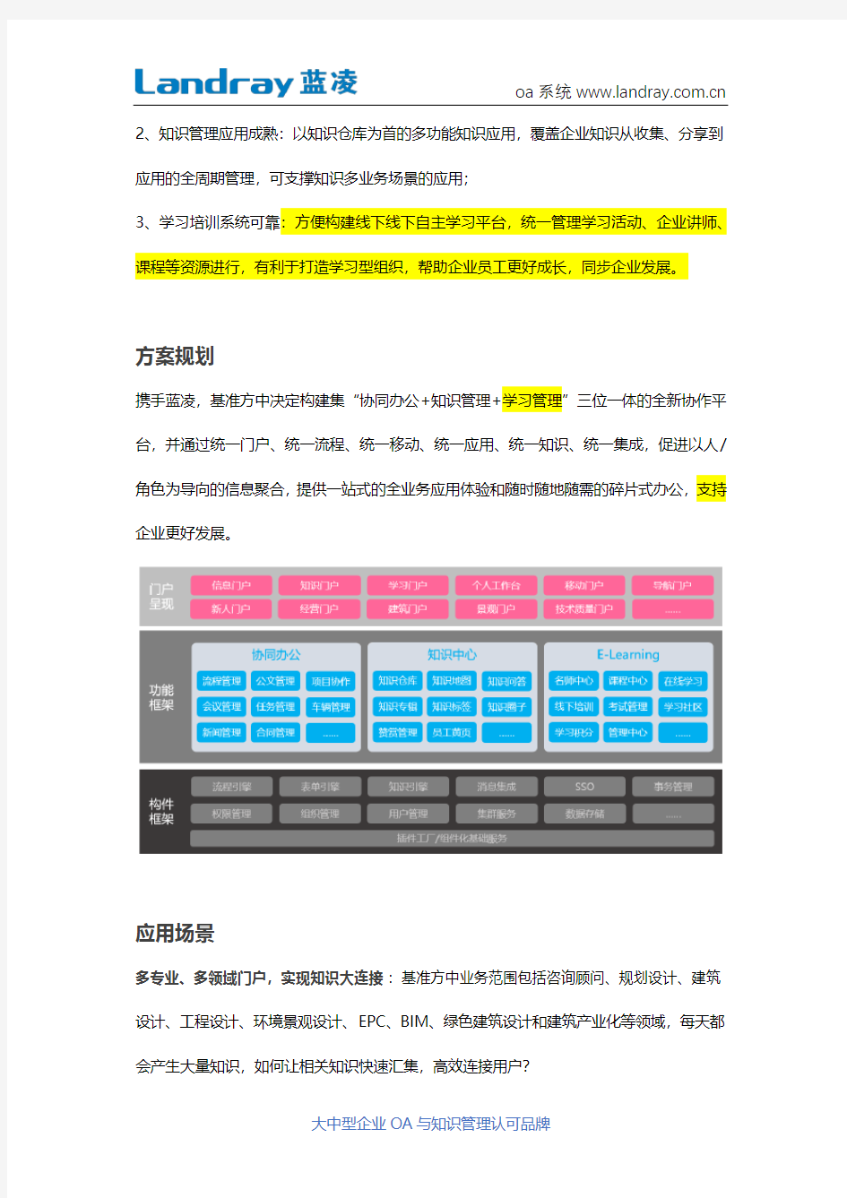 蓝凌知识管理赋能全员,打造基准方中智慧设计院