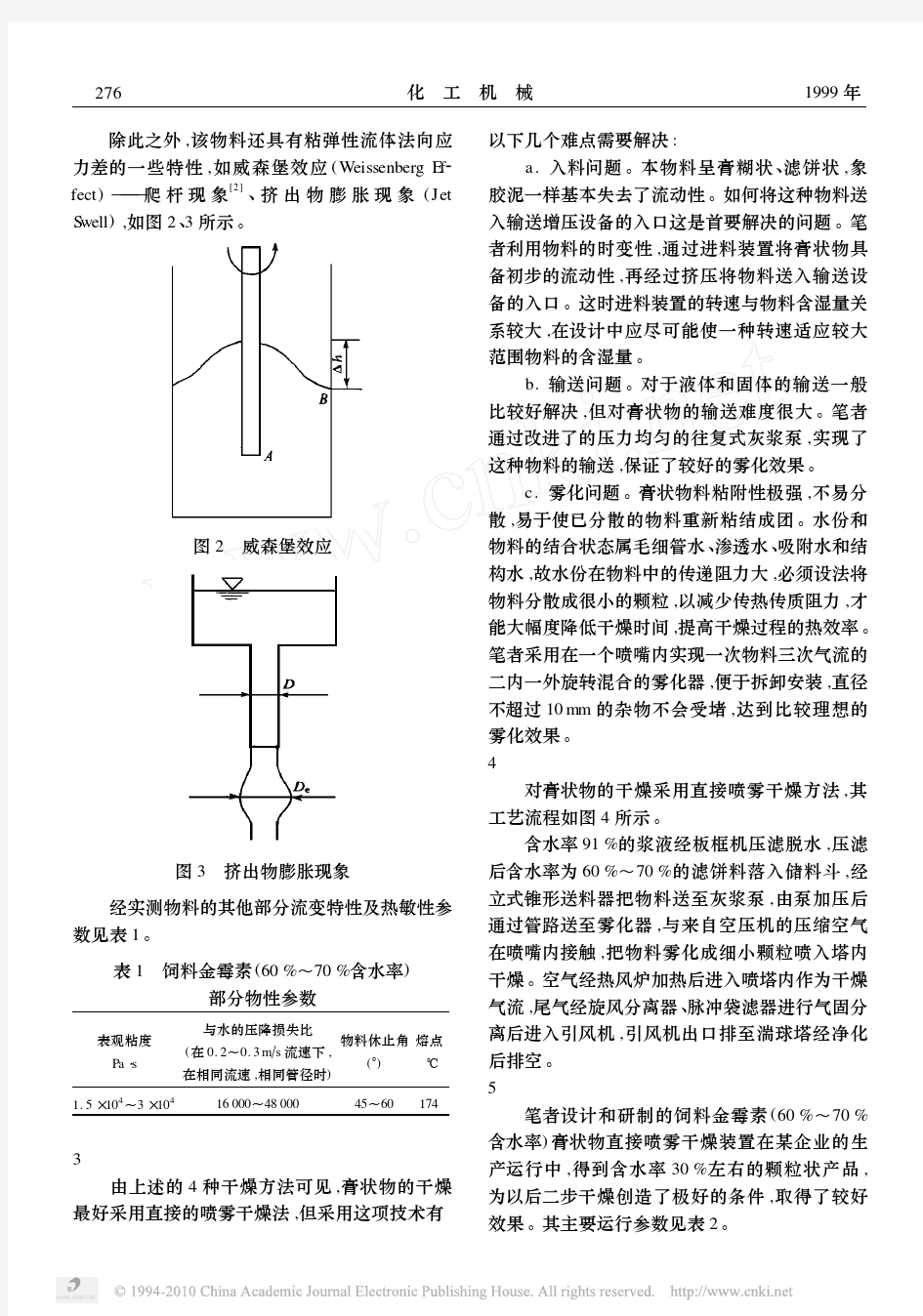 膏状物喷雾干燥技术的开发及应用--