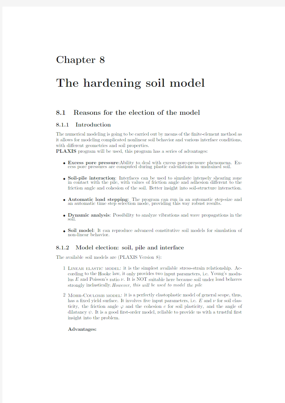 Hardening soil模型简介(Plaxis)