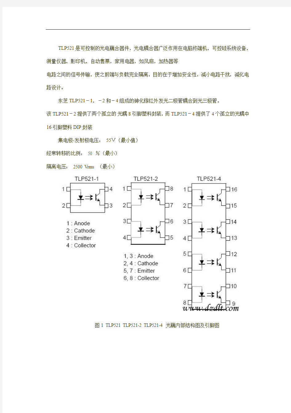 TLP521-4中文资料