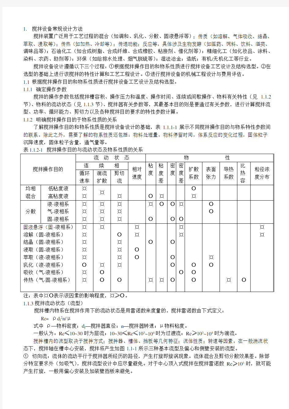 搅拌的应用及工艺过程