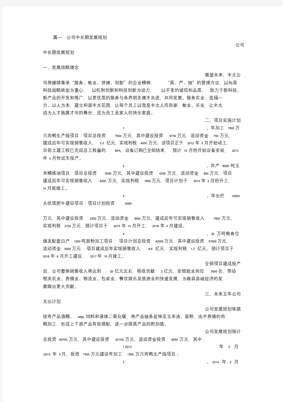 公司长期发展计划.doc