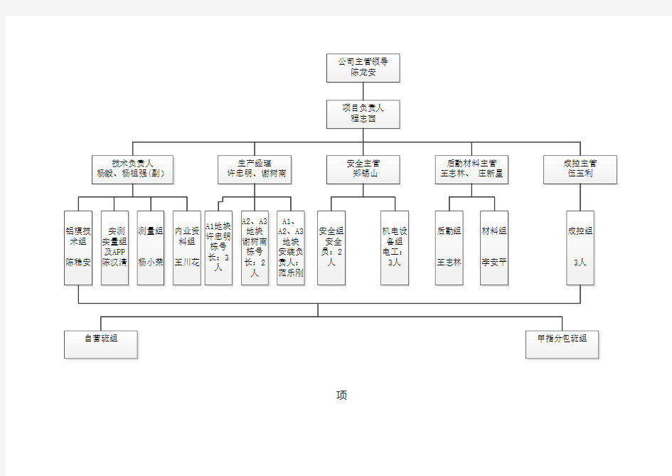 项目组织机构架构图