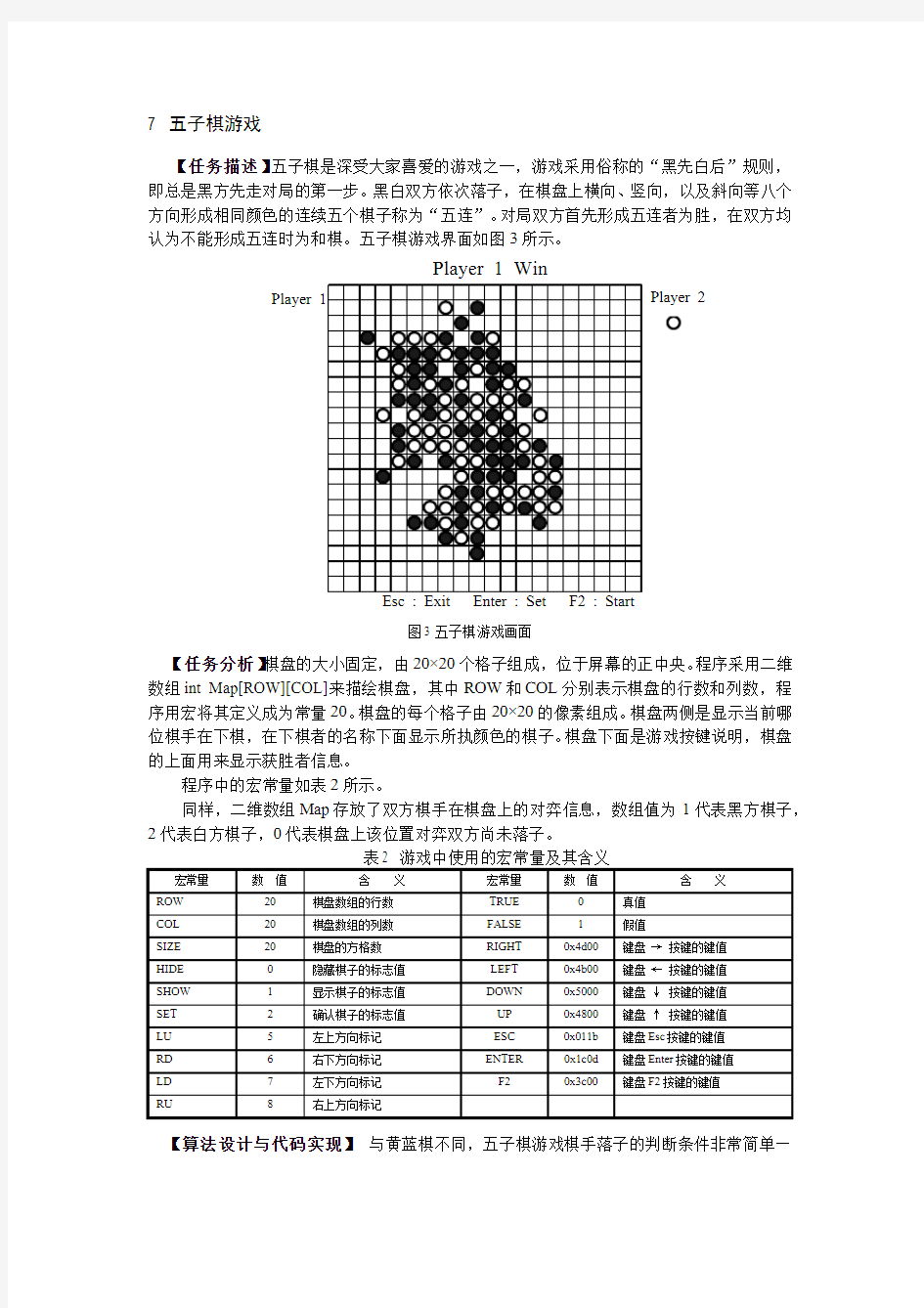 C语言程序设计 数组(8.3.14)--五子棋游戏