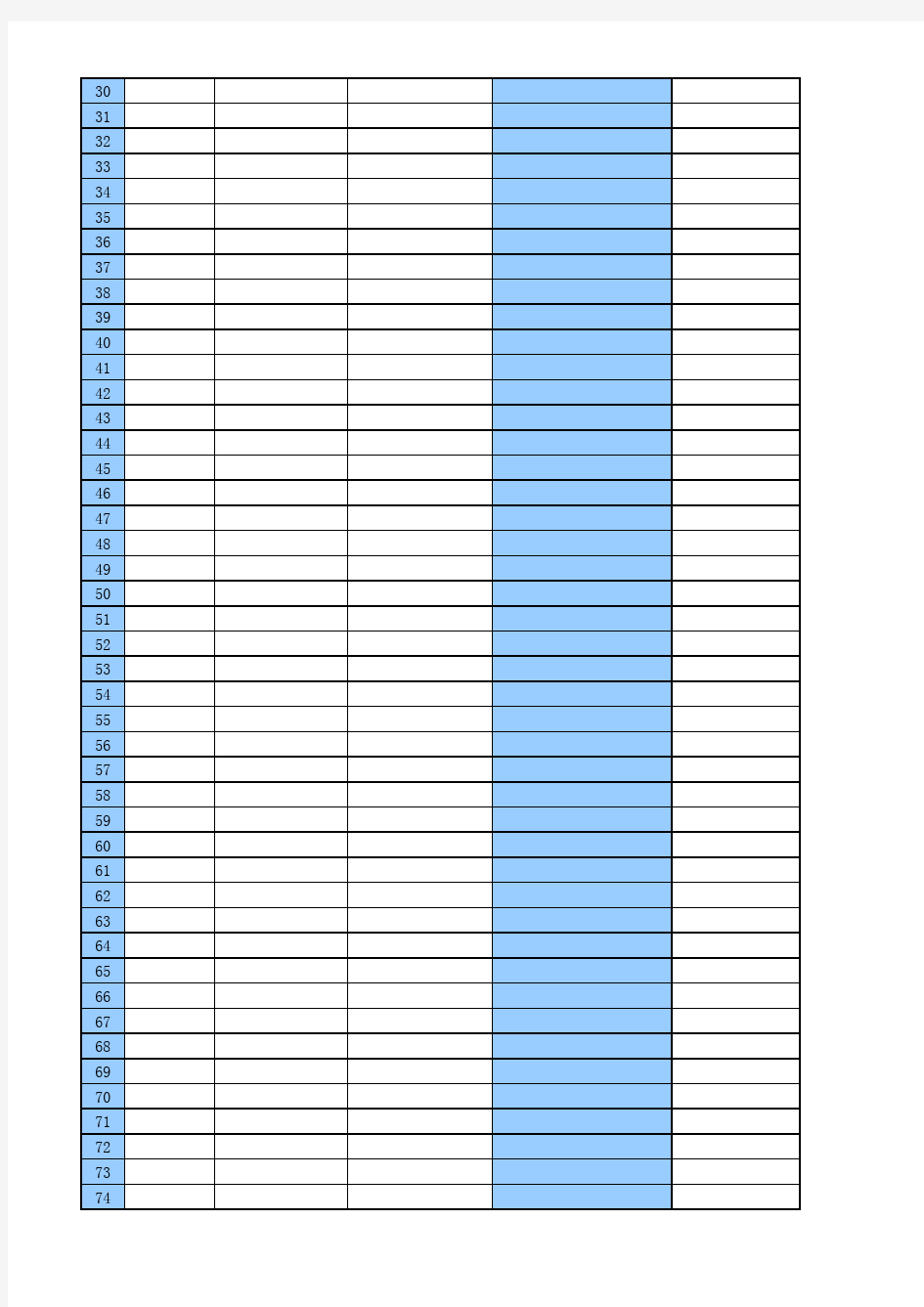 会计-工程项目记账表