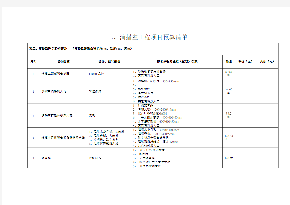 演播室装修方案